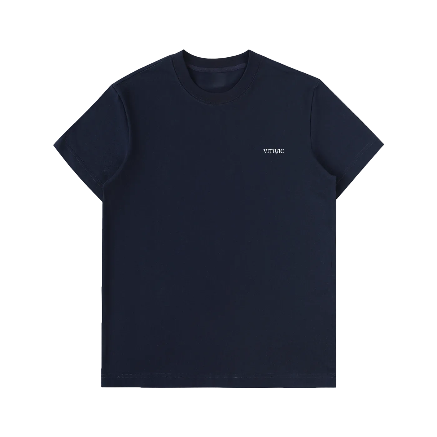Navy heavy t-shirt plain with no print