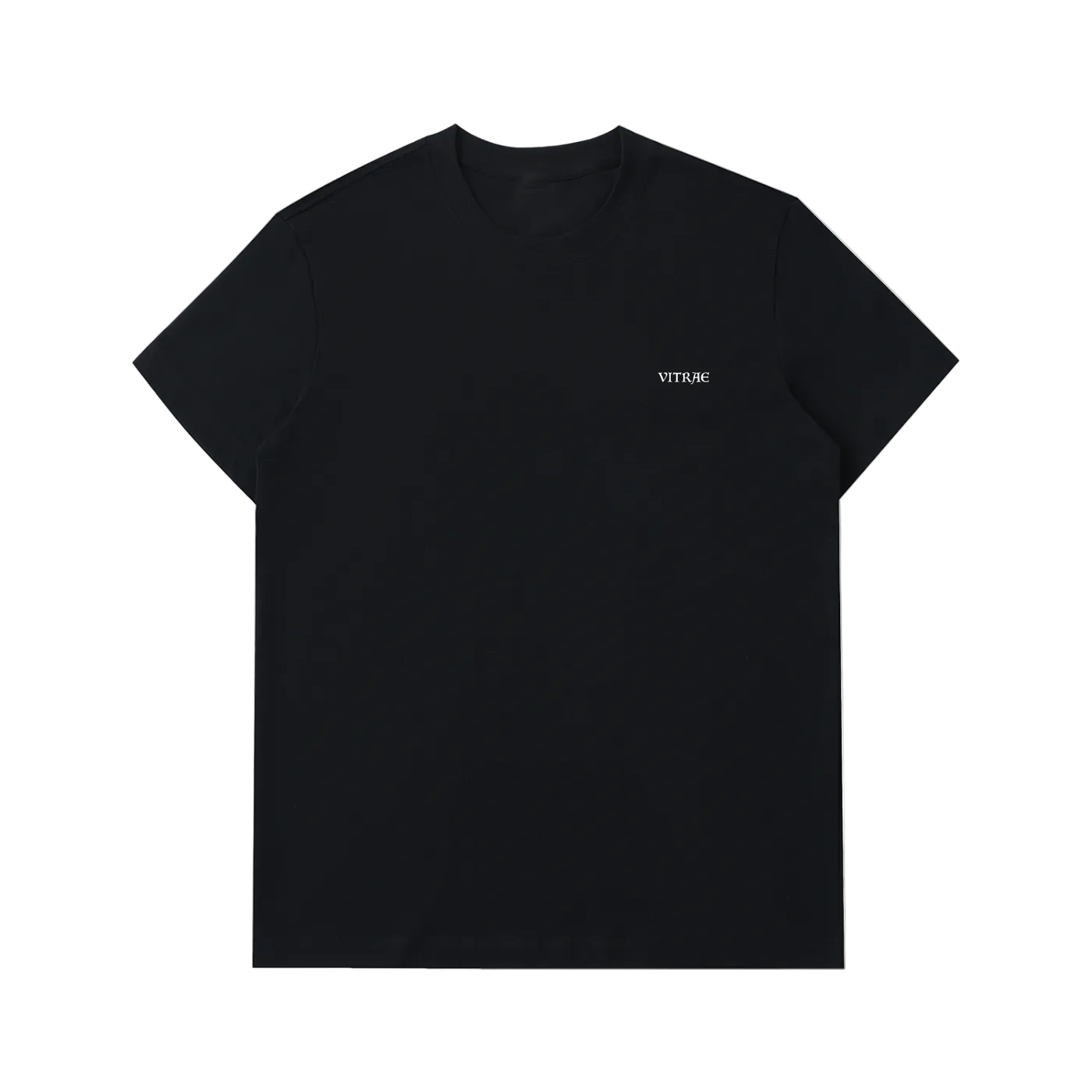 Black heavy t-shirt plain with no print